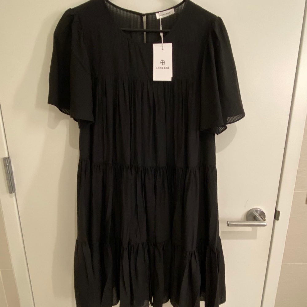 Anine Bing tabitha dress black